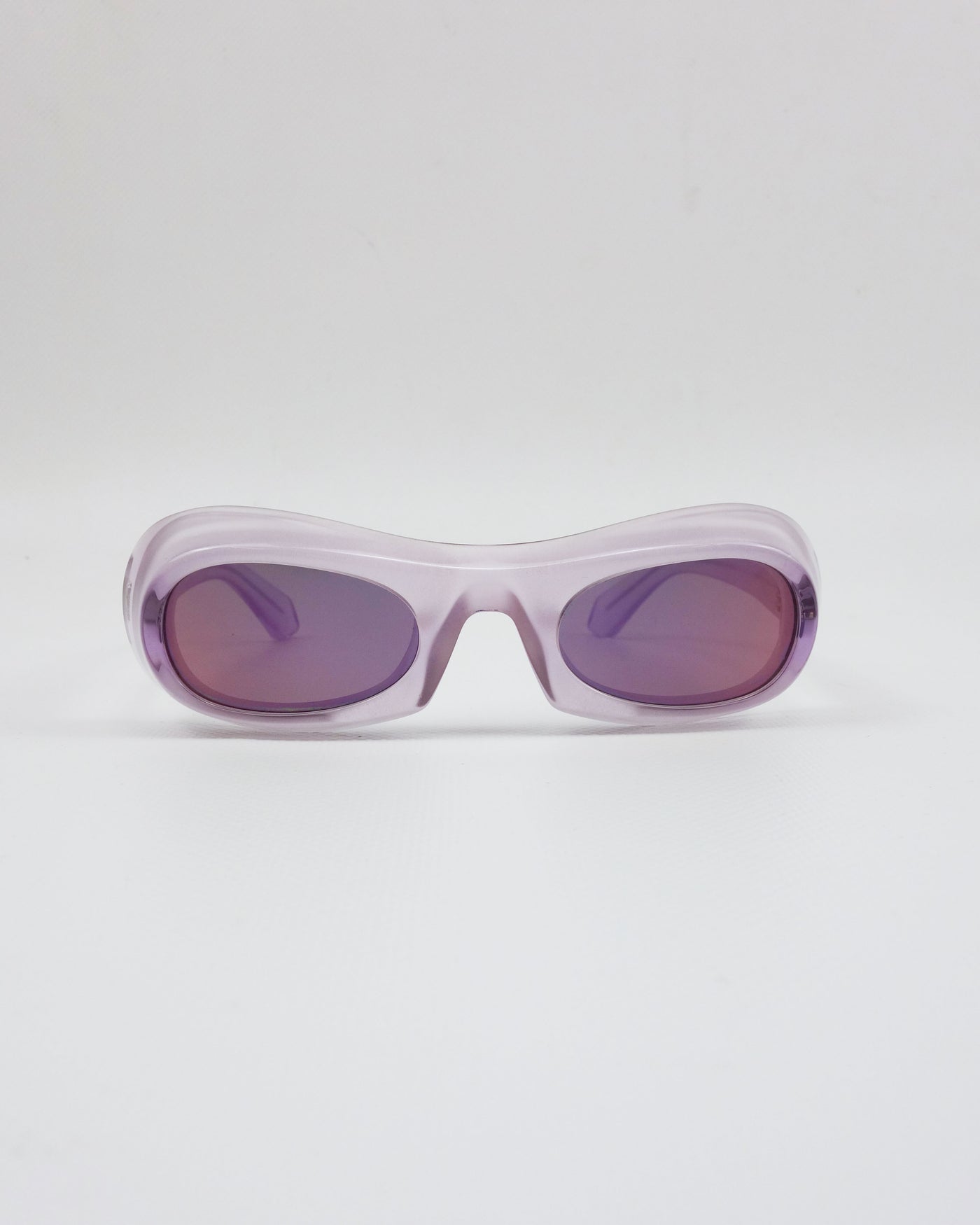 Ferragamo Light Purple Mask Sunglasses 2000's