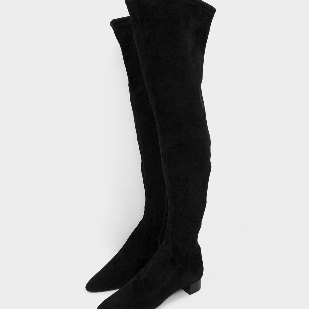 Jil Sander Knee-High Suede Boots 2000's