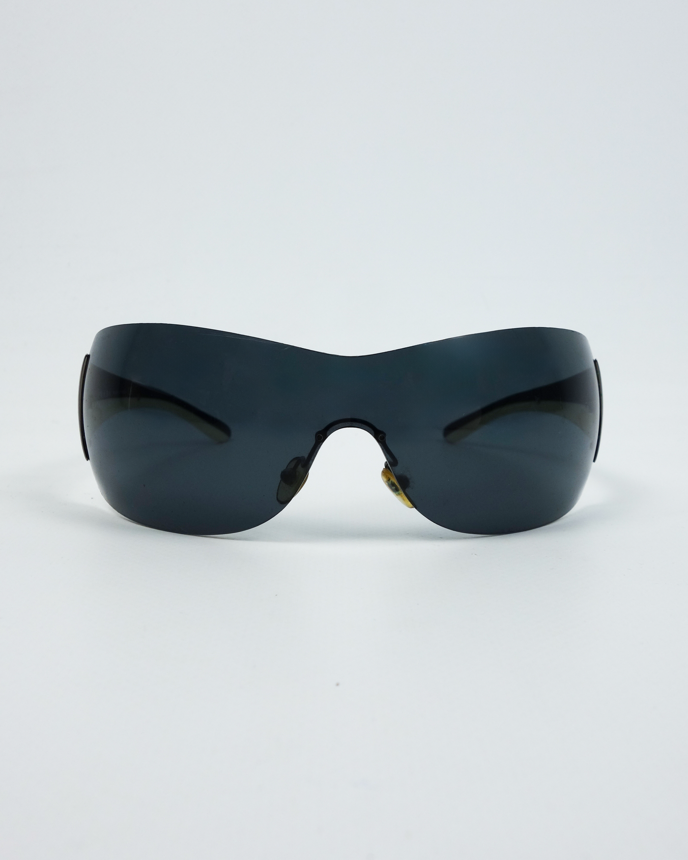 Prada Mask Black and White Sunglasses 2000's