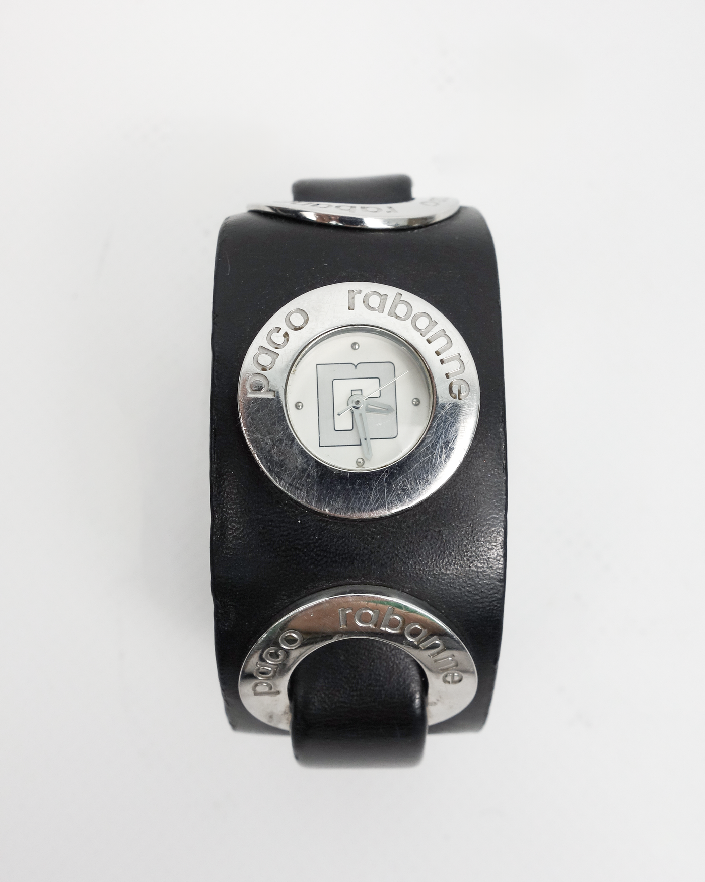 Paco Rabanne Black Leather Watch 2006