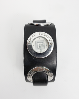 Paco Rabanne Black Leather Watch 2006