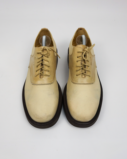 Kenzo Cream White Mesh Derby 1990's