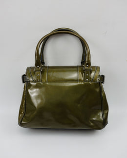 Versace Shiny Green Utility Bag 2000's