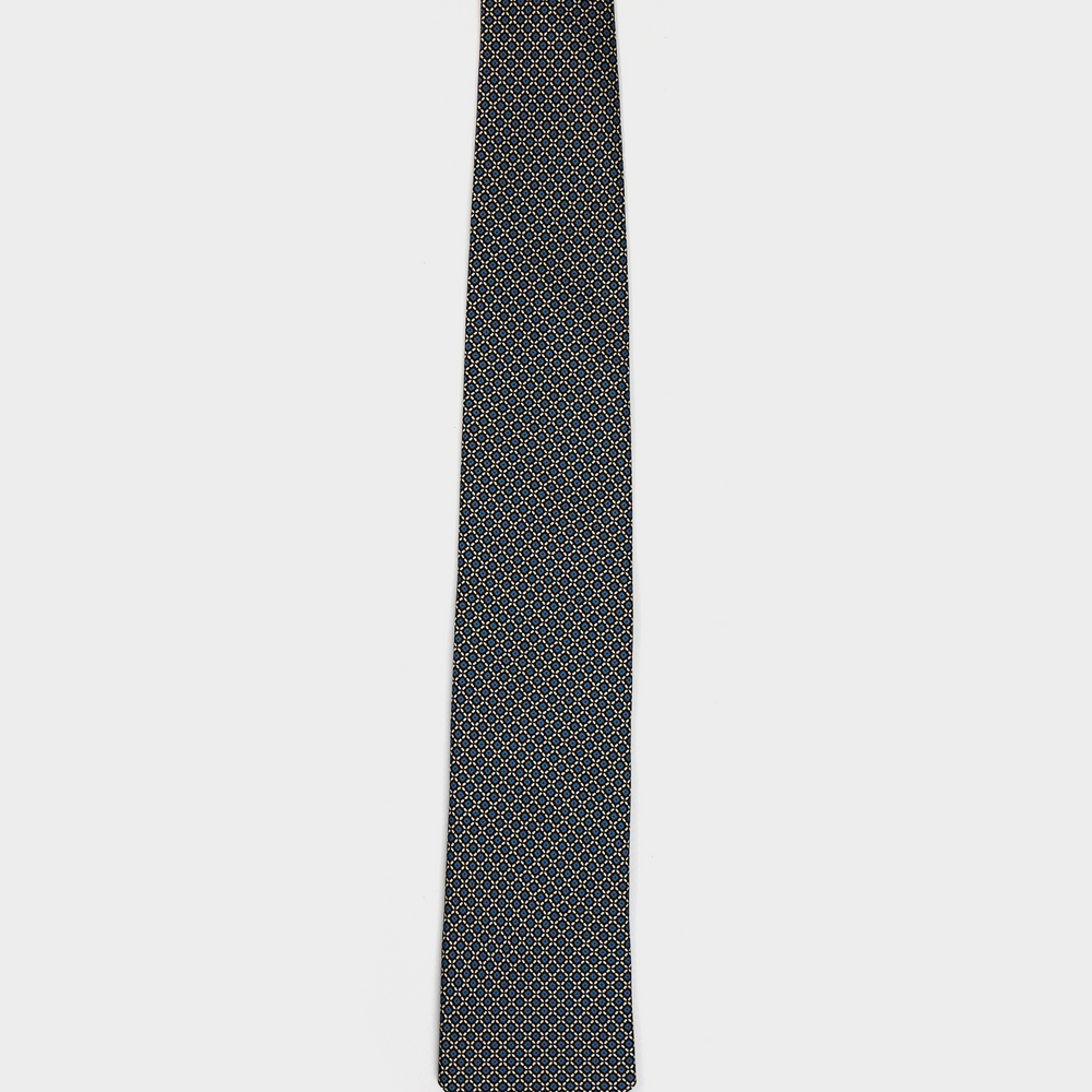 Prada 2-Tone Circles Silk Tie 2000's