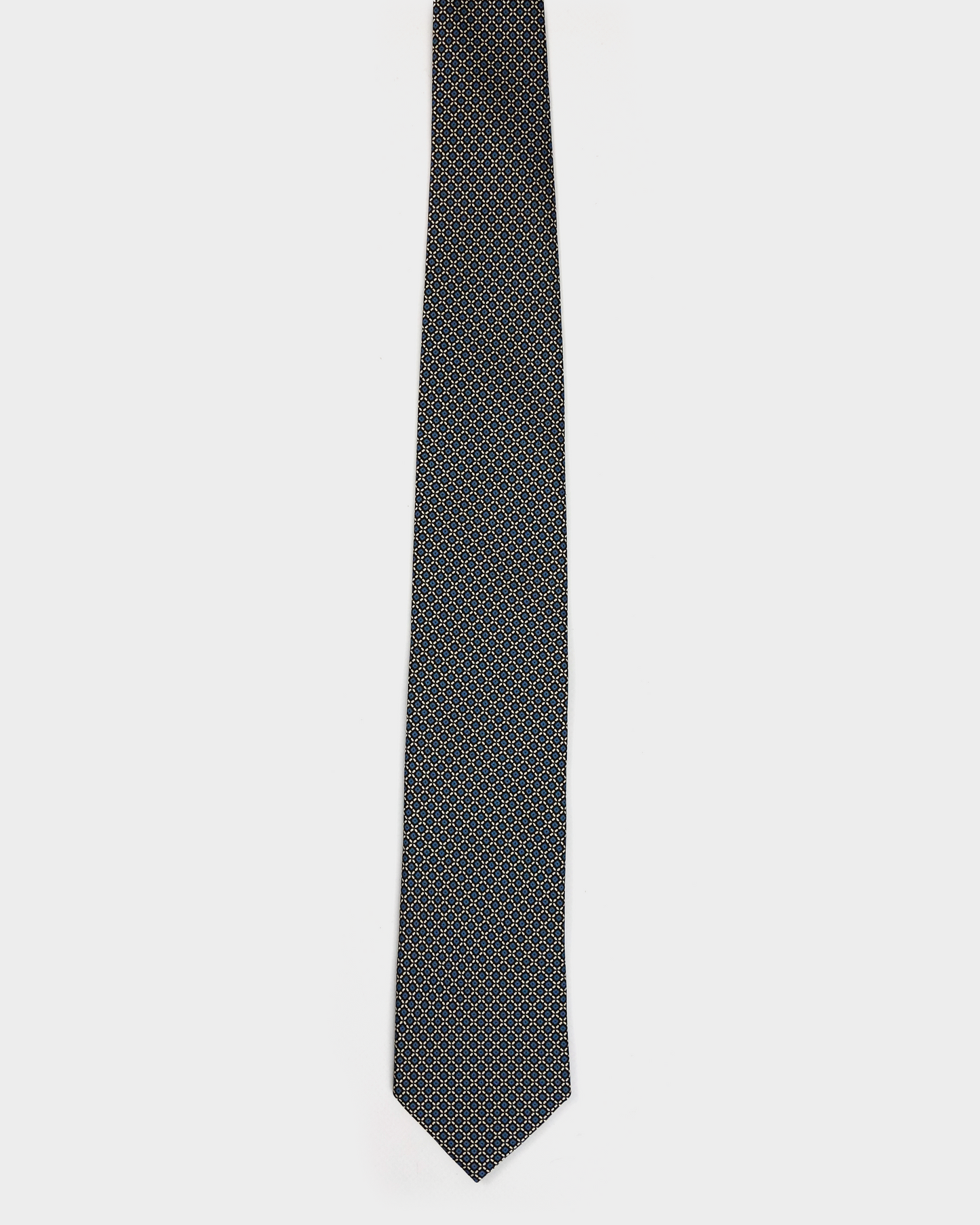 Prada 2-Tone Circles Silk Tie 2000's