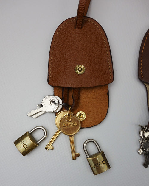 Gucci 3-Set Padlock Charms 1980's