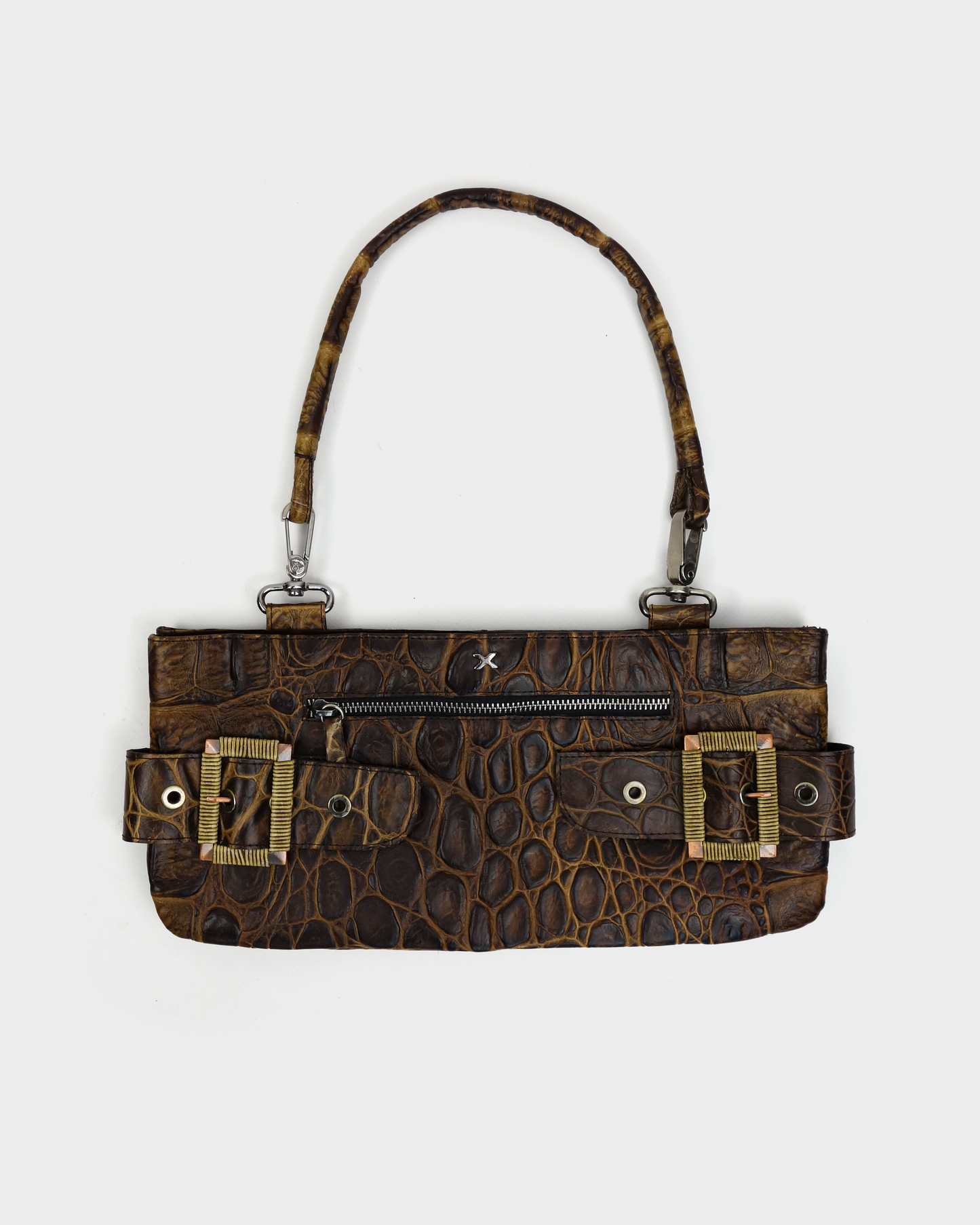 Muxart Cocodrile Texture Hand Bag 2000's