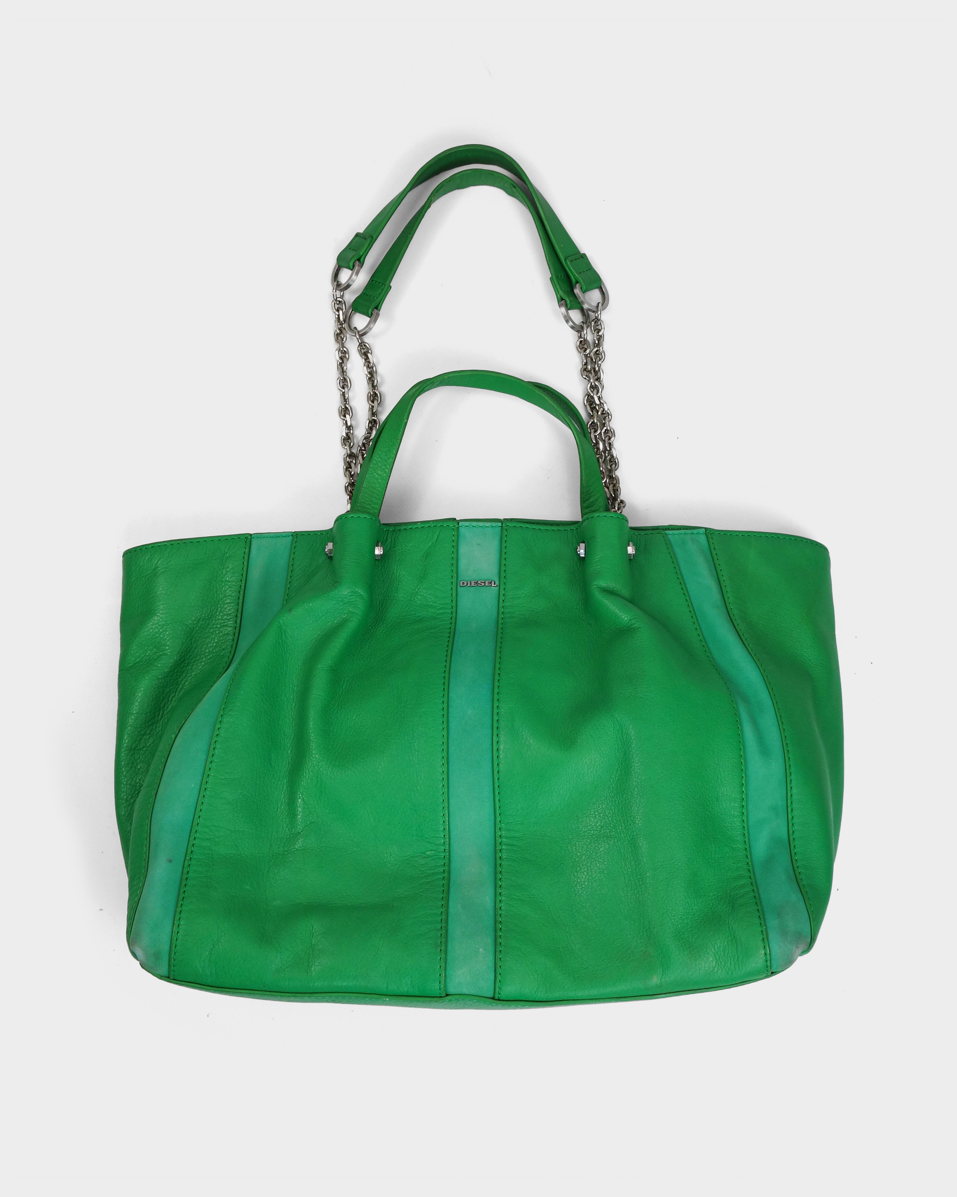 Diesel 2-Tone Green Leather Bag 2000's – Vintage TTS