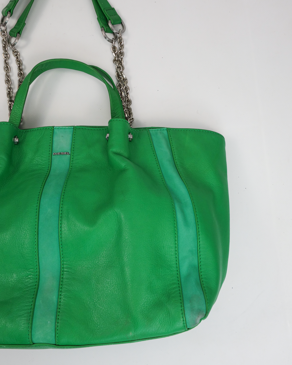 Diesel 2-Tone Green Leather Bag 2000's – Vintage TTS