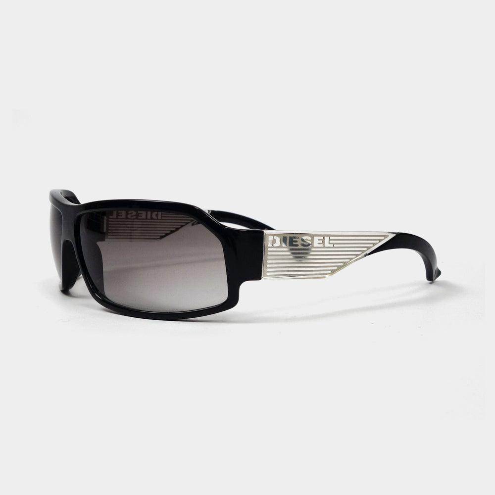 Diesel Black Translucid Logo Sunglasses 2000's