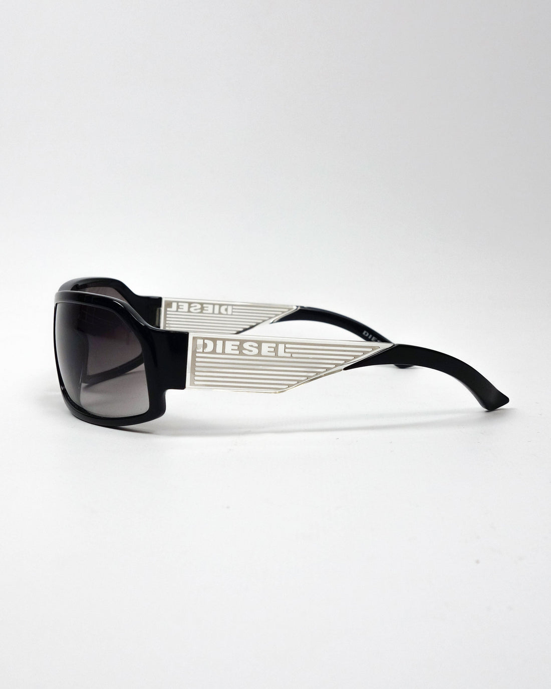 Diesel Black Translucid Logo Sunglasses 2000's