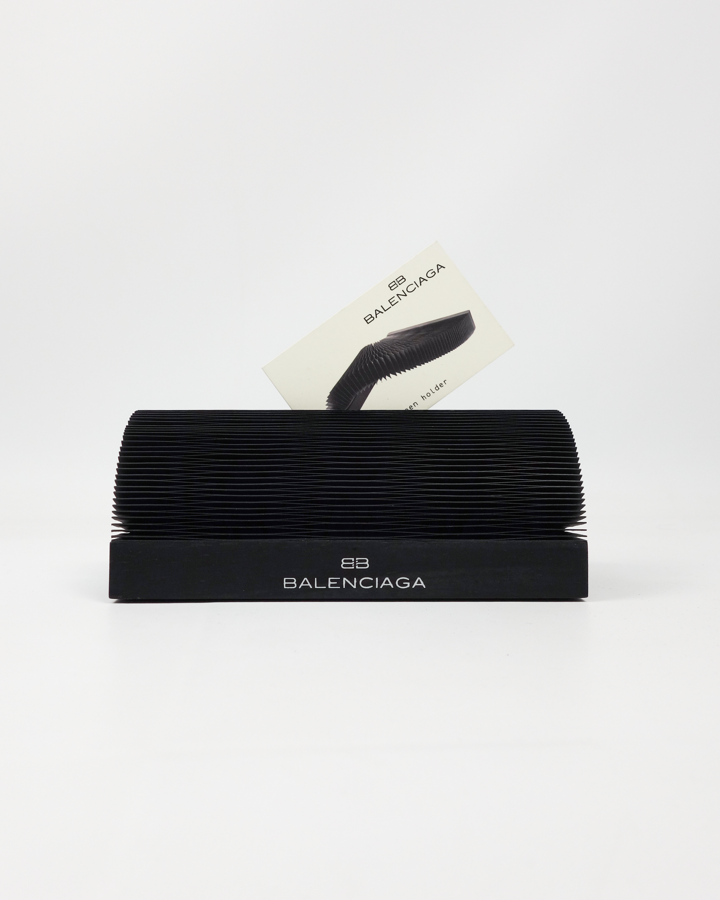 Balenciaga Pleated Card and Pen Holder 1990's