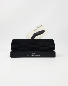 Balenciaga Pleated Card and Pen Holder 1990's