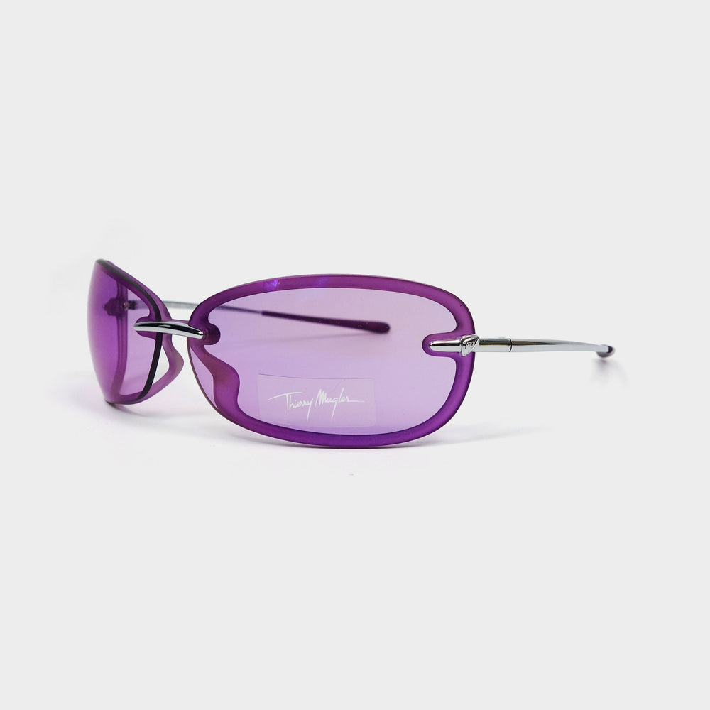 Mugler Purple Cat Sunglasses 2000's