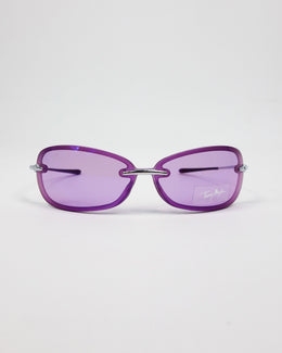 Mugler Purple Cat Sunglasses 2000's