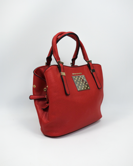 Mugler Textured Red Leather Bag 2000's