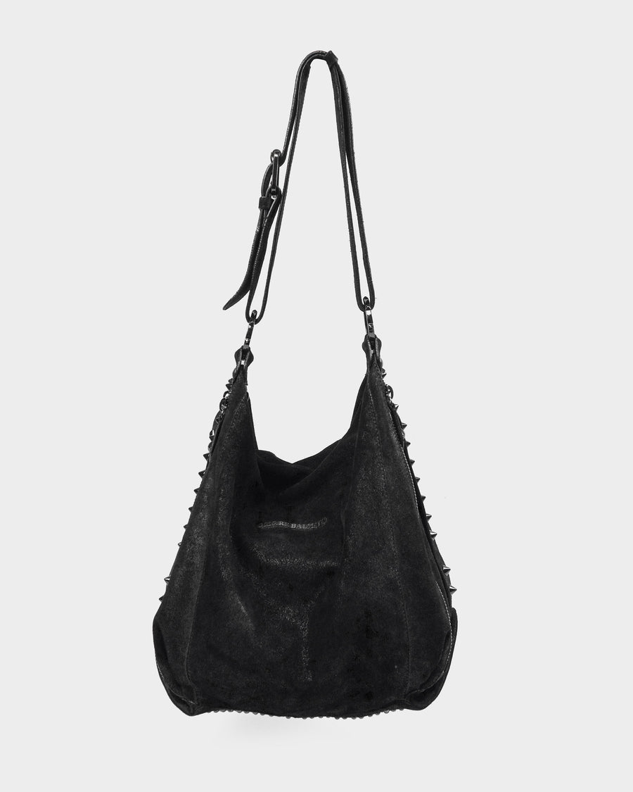 Pierre Balmain by Cristophe Decarnin Suede Hobo Bag FW 2008 - Vintagetts