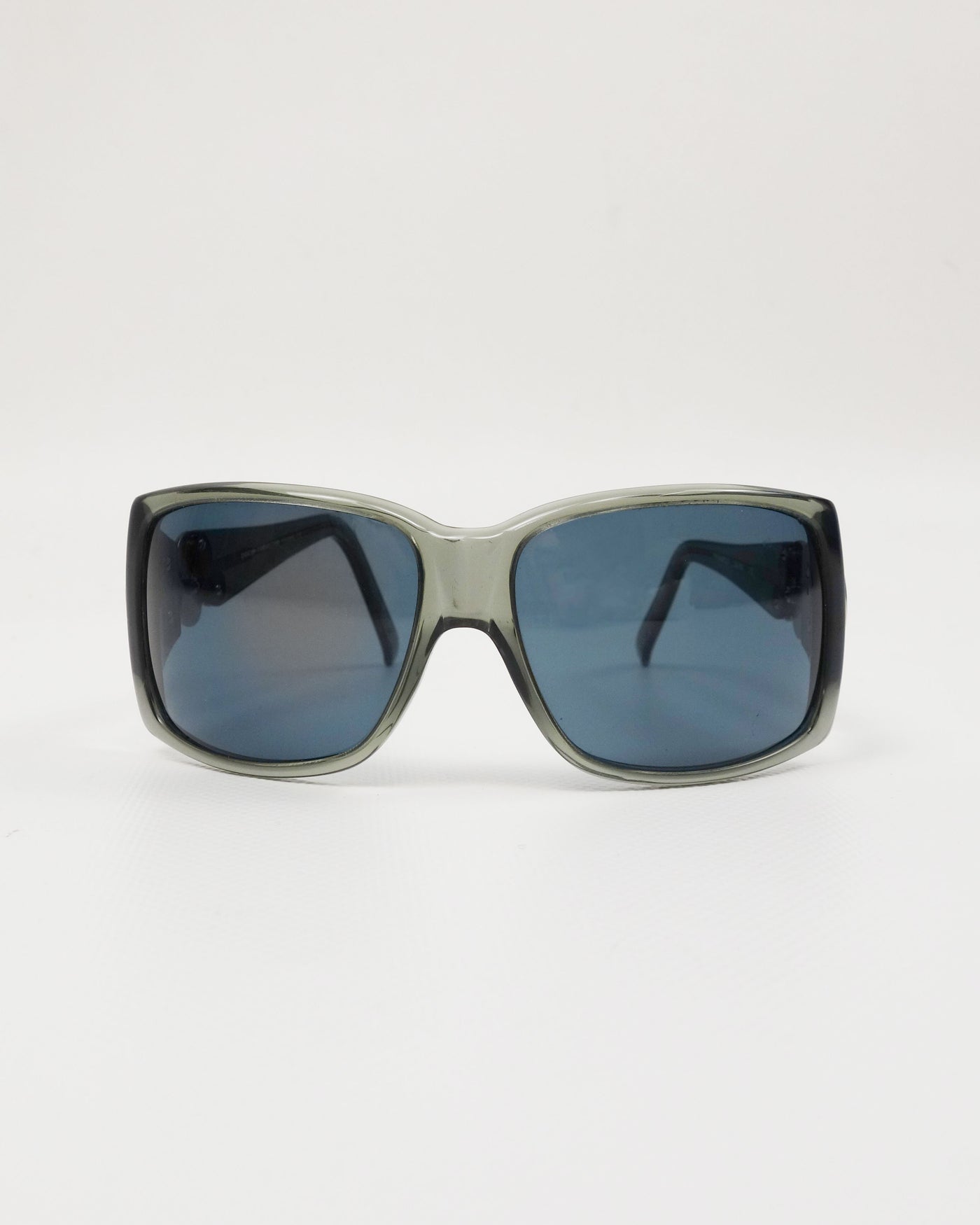 Paco Rabanne Green Frame Sunglasses 2000's - Vintagetts