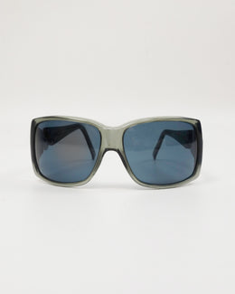 Paco Rabanne Green Frame Sunglasses 2000's - Vintagetts