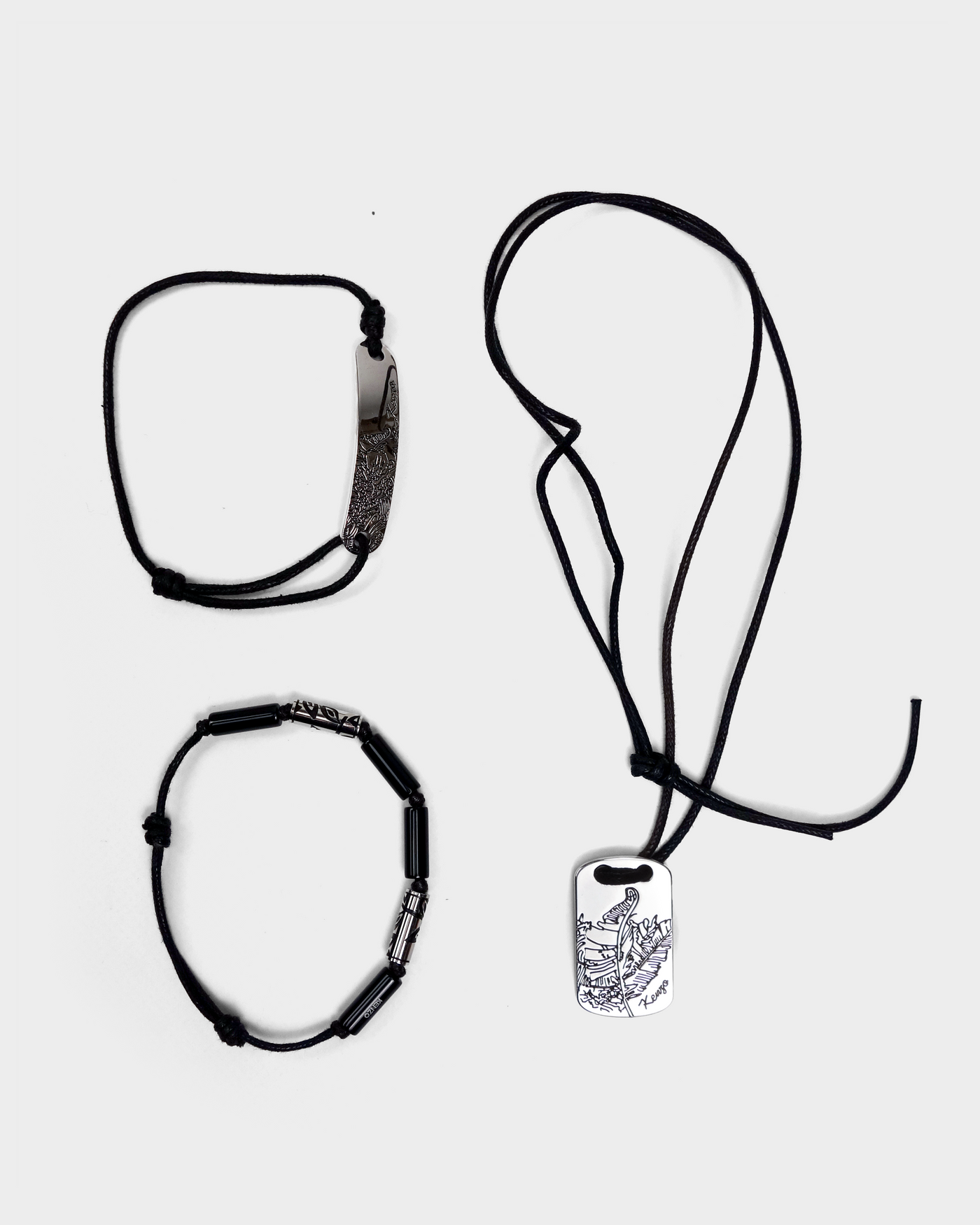 Kenzo 3-Pieces Necklace + 2 Bracelets Set 2000's