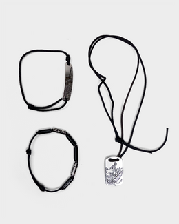 Kenzo 3-Pieces Necklace + 2 Bracelets Set 2000's