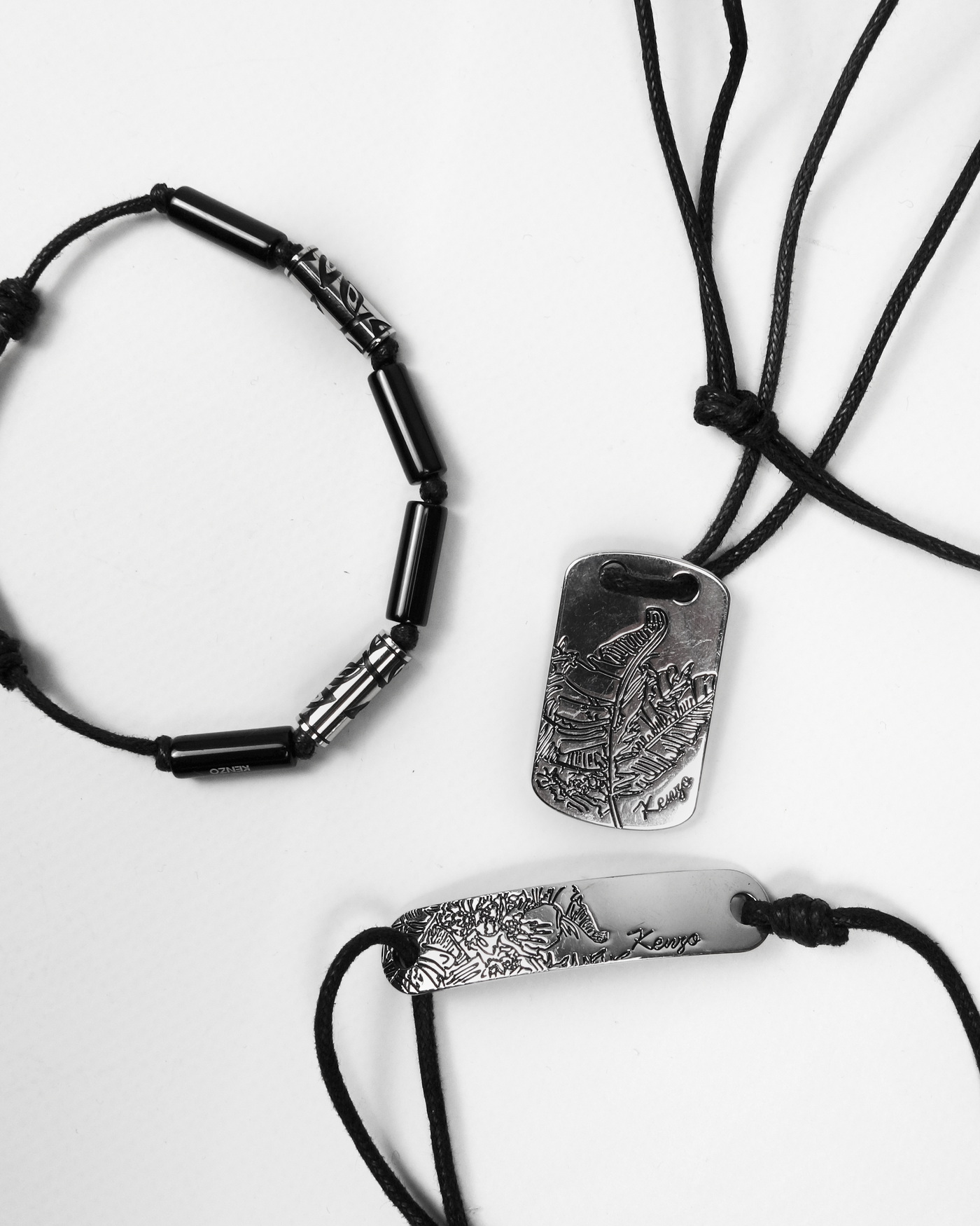 Kenzo 3-Pieces Necklace + 2 Bracelets Set 2000's