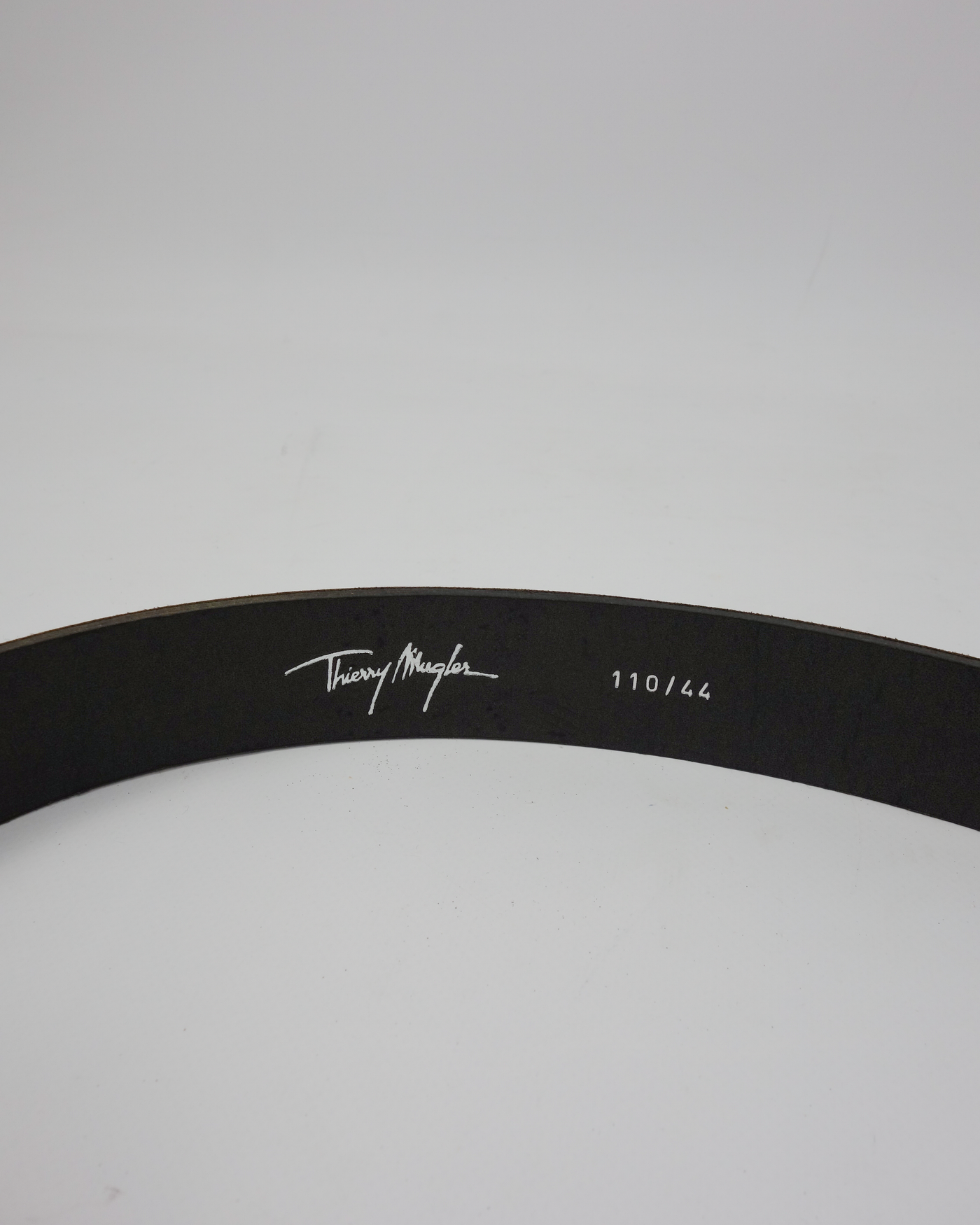 Thierry Mugler Brown Leather Fringes Belt 2000's