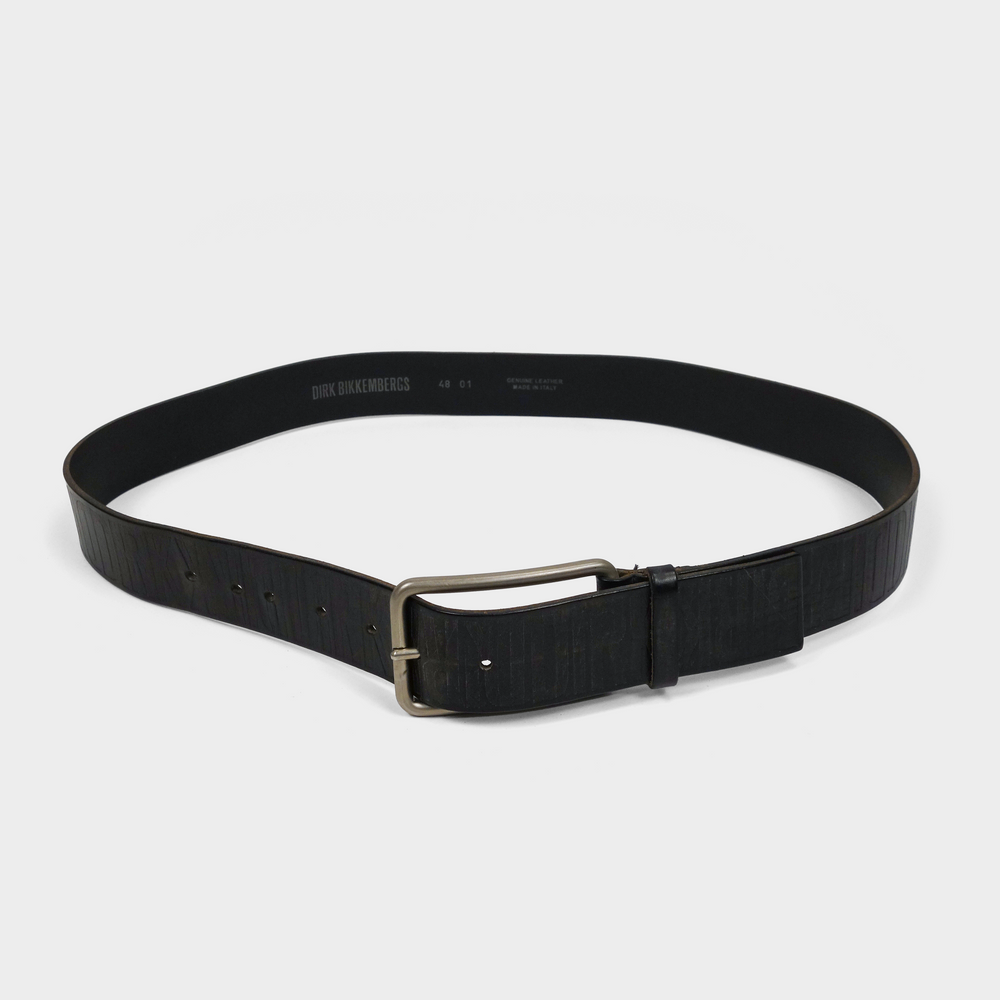 Dirk Bikkembergs Black Leather Belt 2000's