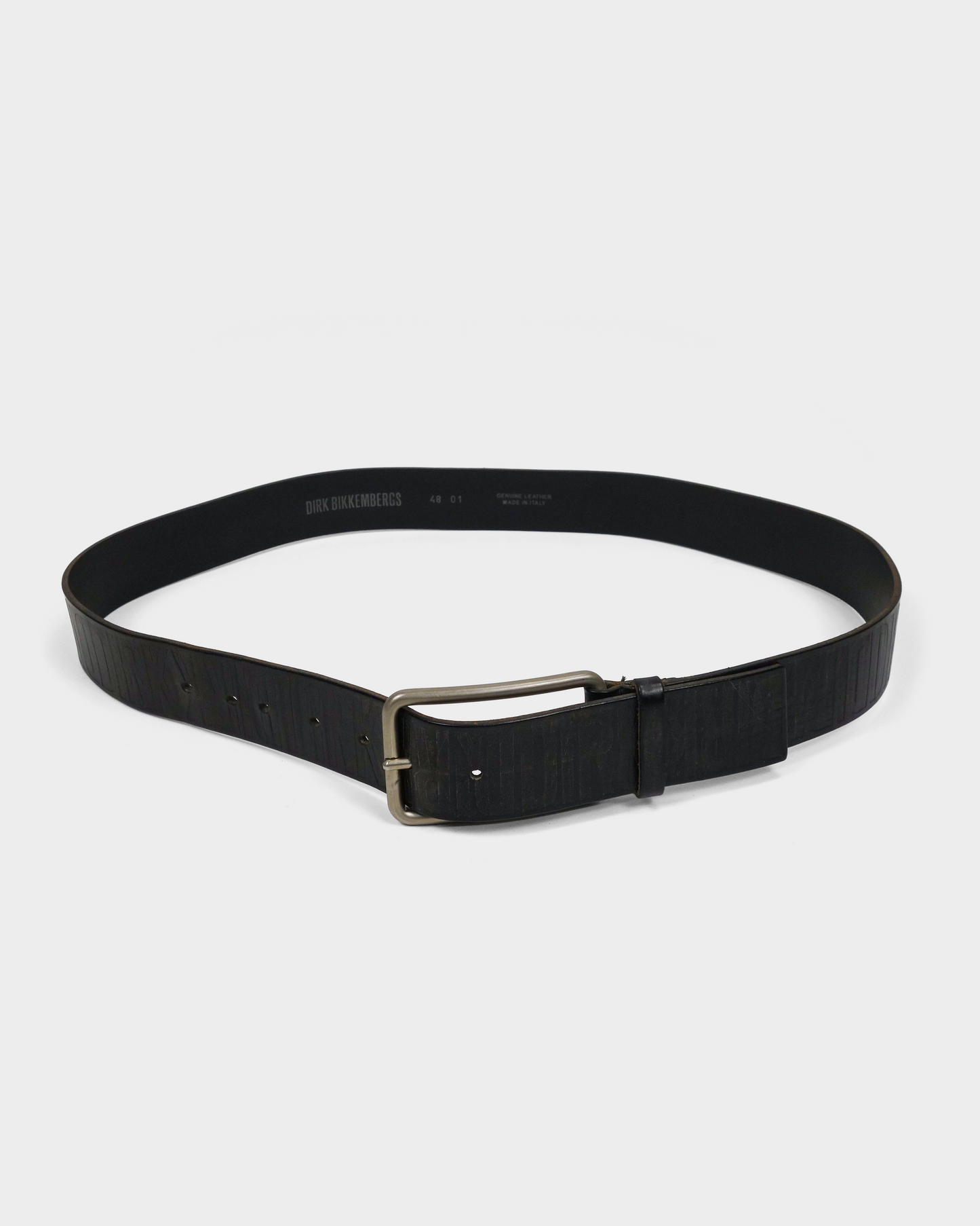 Dirk Bikkembergs Black Leather Belt 2000's