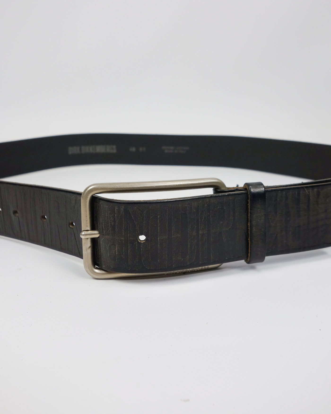 Dirk Bikkembergs Black Leather Belt 2000's