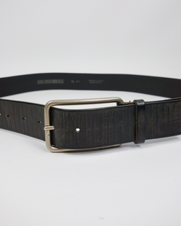 Dirk Bikkembergs Black Leather Belt 2000's