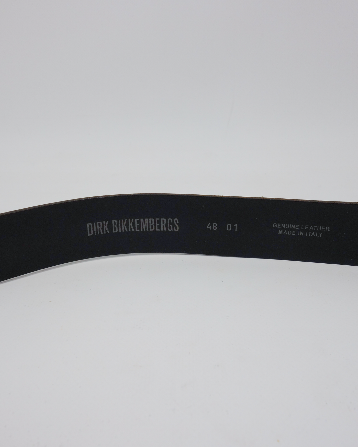 Dirk Bikkembergs Black Leather Belt 2000's