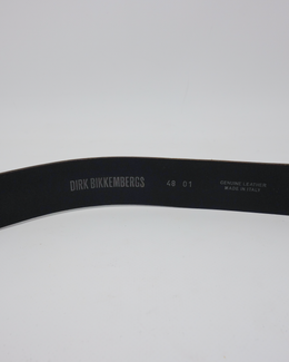 Dirk Bikkembergs Black Leather Belt 2000's