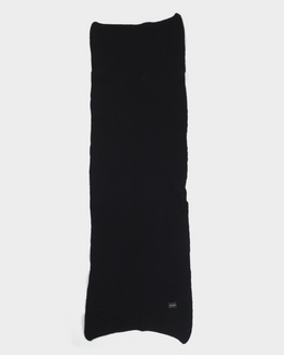 Jil Sander Black Wool Scarf 2000's
