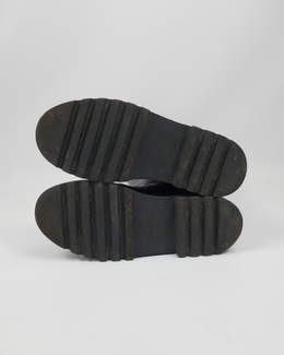 Marni Black Leather High Boots 2000's