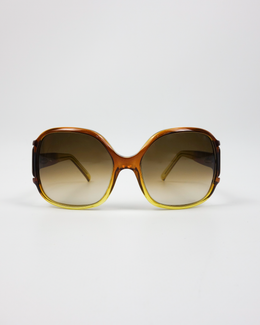 Marni Smoked Big Brown Sunglasses 2000's