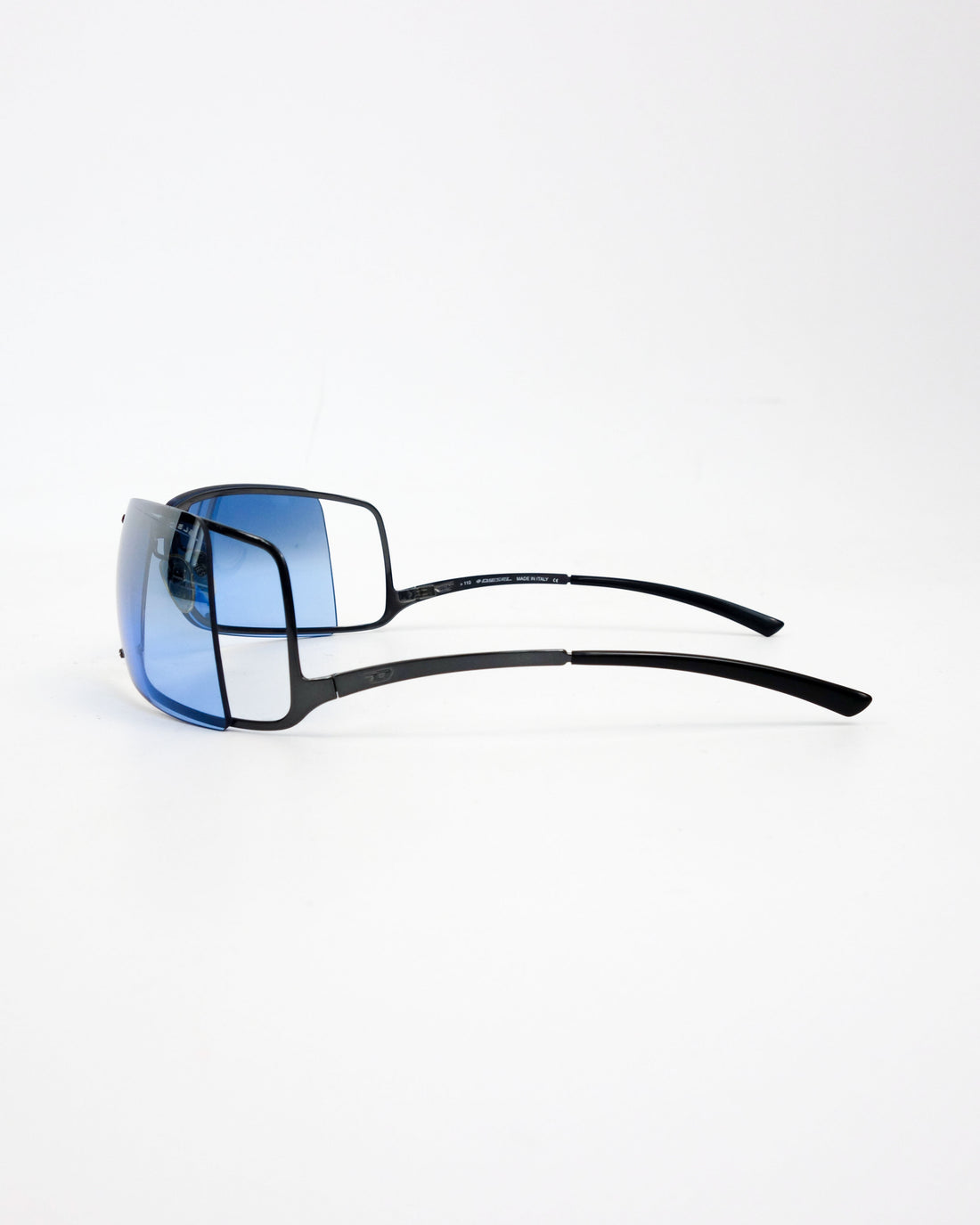 Diesel Cold-Frame Blue Smoked Sunglasses 2000's