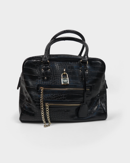 Versace Jeans Cocodrile Texture Squared Bag 2000's