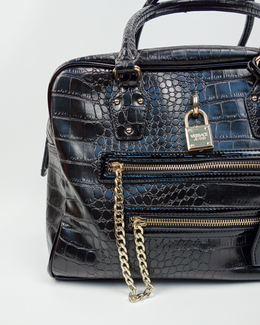 Versace Jeans Cocodrile Texture Squared Bag 2000's