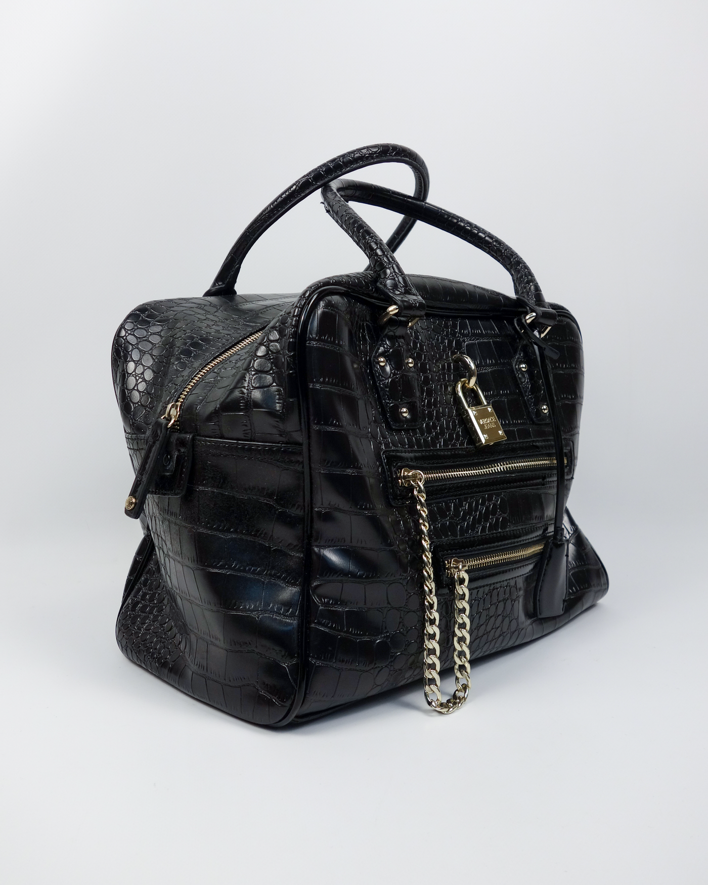 Versace Jeans Cocodrile Texture Squared Bag 2000's