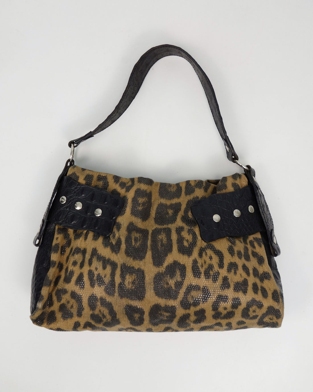 Cavalli Freedom Cheetah Print Leather Bag 2000's