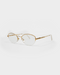 Balenciaga Golden And Marble Frame Glasses 1990's