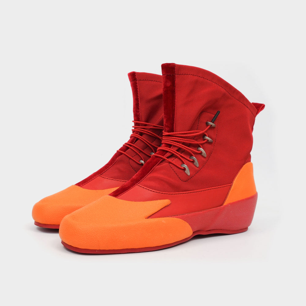 Camper x Kiko Kostadinov Red Ankle Boots 2015