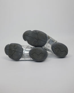 Marithé Francois Girbaud Metal Silver Opened Shoes 2000's