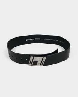 Diesel "Modrion" Black Leather Belt 2000's