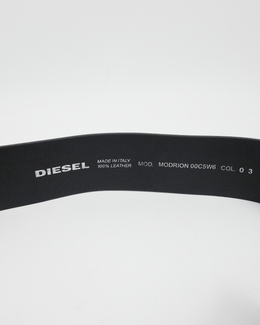 Diesel "Modrion" Black Leather Belt 2000's