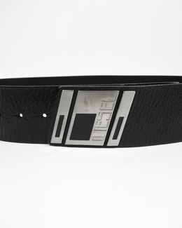 Diesel "Modrion" Black Leather Belt 2000's