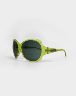 Loewe Green Plastic Frame Sunglasses 2000's