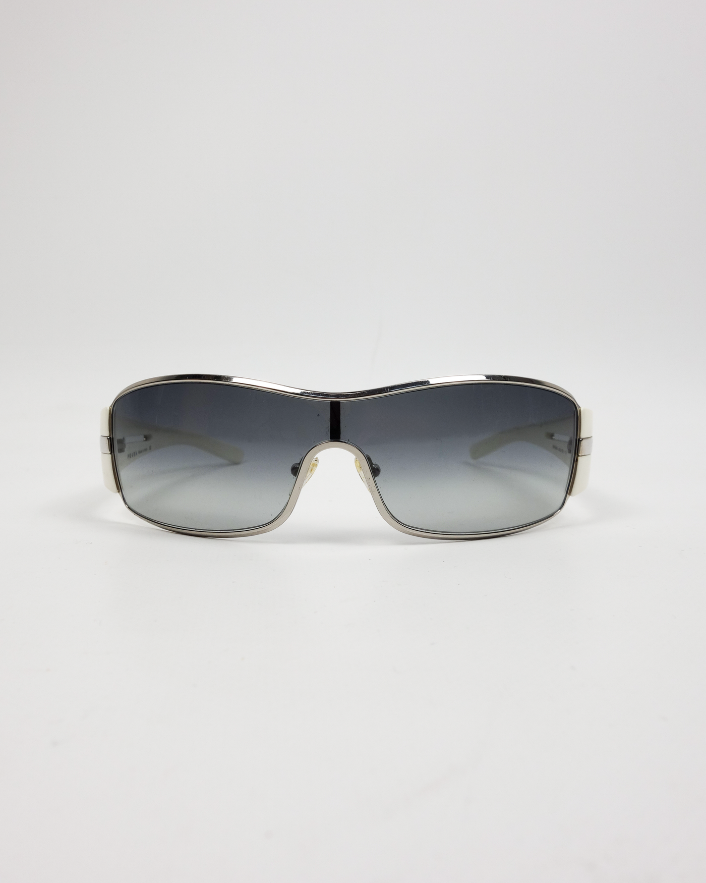 Prada Mask White Frame Sunglasses 2000's