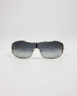 Prada Mask White Frame Sunglasses 2000's